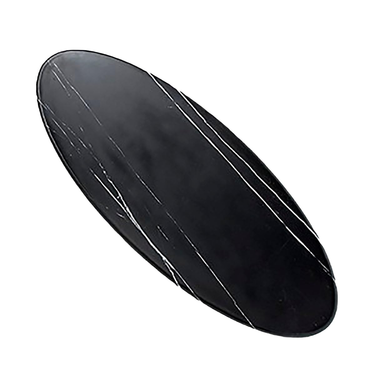 American Metalcraft MW25 Marble Melamine Serving Board, Oval, White, 25 1/2-Inches