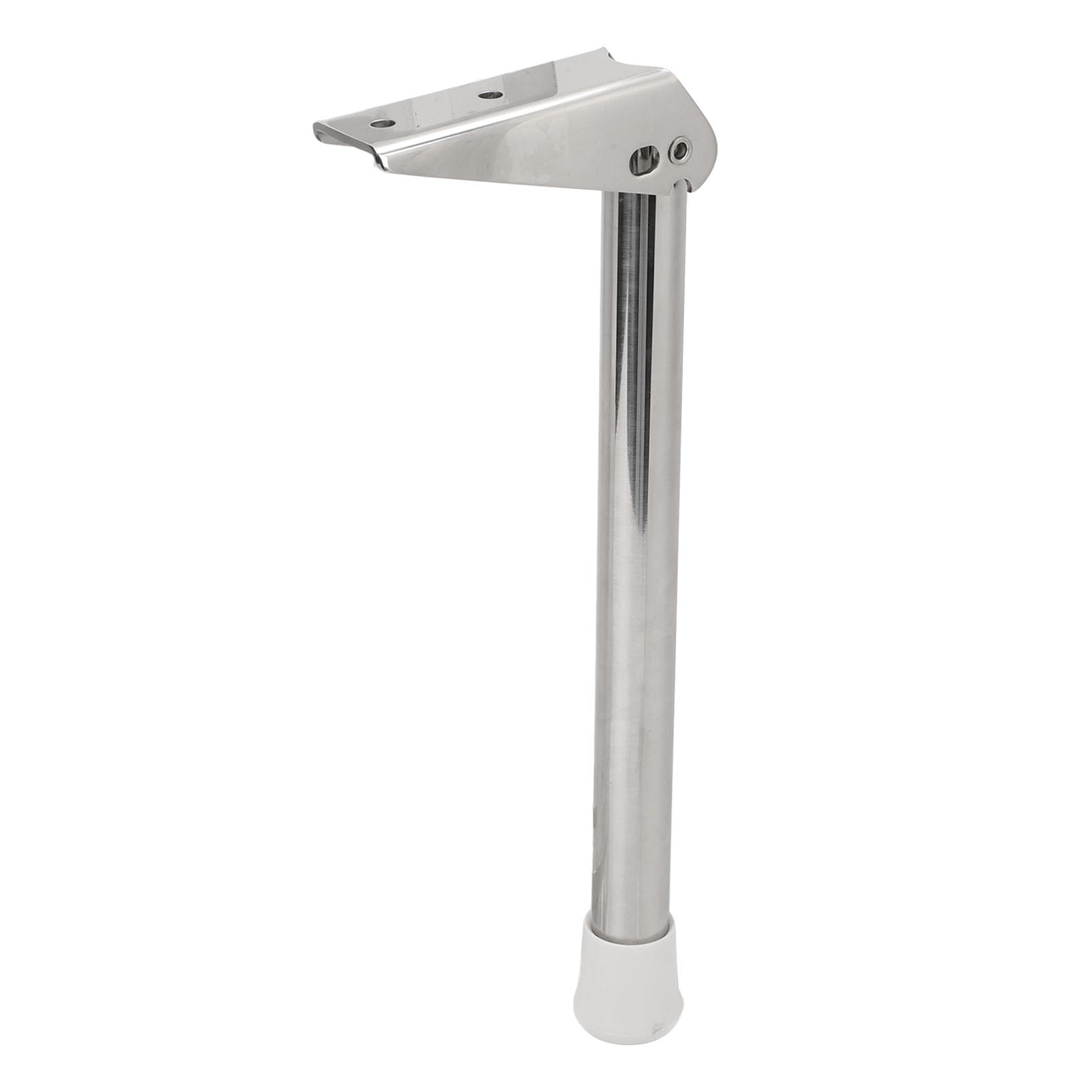 Fockety Gamba di supporto pieghevole a 90 gradi per barca, 33 cm, per barca, gambe regolabili in acciaio inox 304 con punte in gomma bianca, per uso marittimo