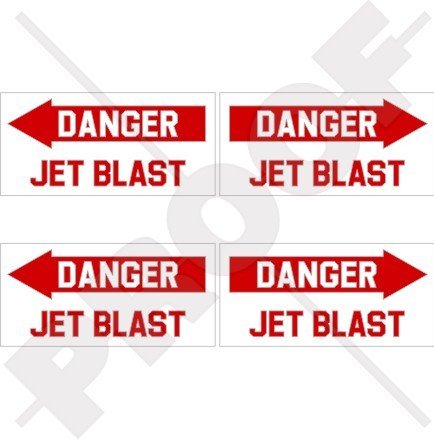 DANGER JET BLAST Aircraft Helicopter USAF 2