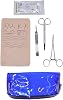 32C15 Training Sewing Set -1 Bag Travel Student Assistant Set 3 Piece Sewing Handpiece with Sewing Pad 20 Round Needle Thread School Training Set