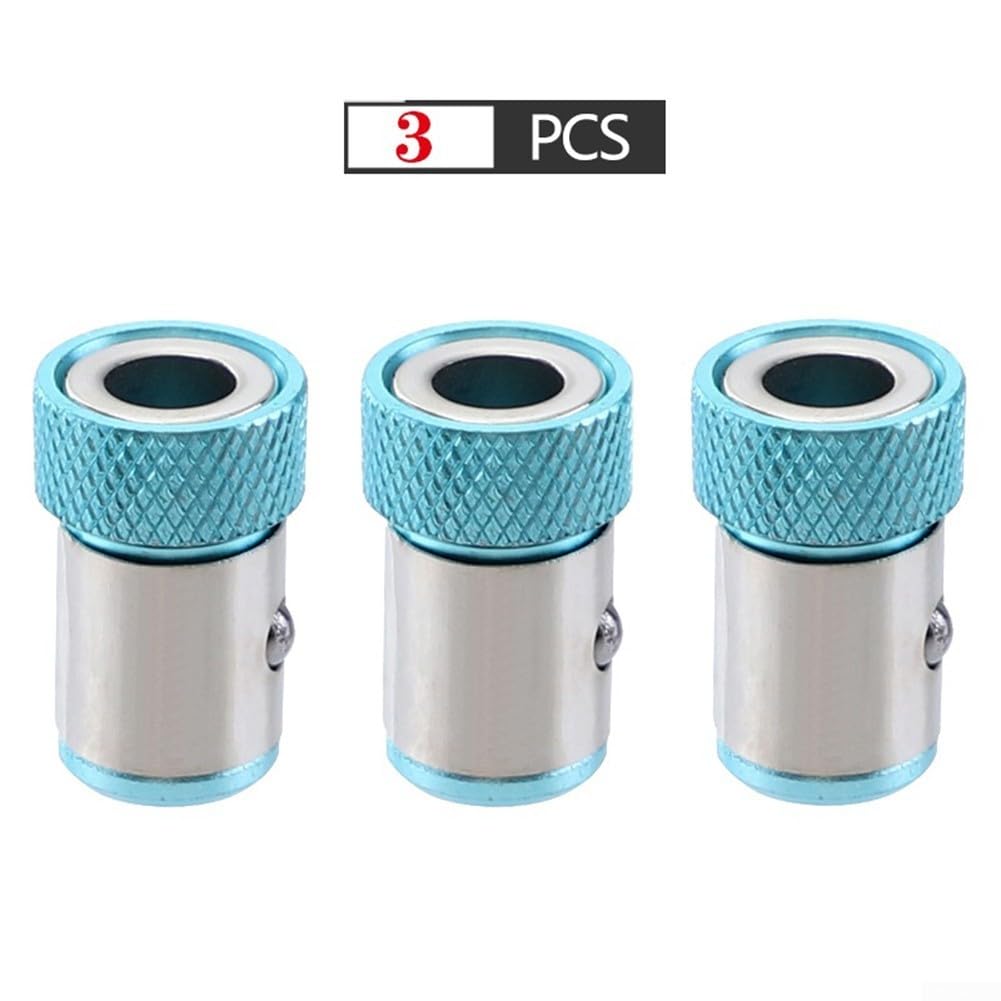 Lot De 4 Anneaux Magnétiques Pour Tournevis - Porte-Embouts Puissant 1/4" - Fixation Vis Sans Glissement