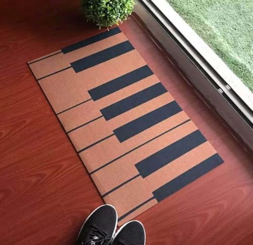 ���փ}�b�g �s�A�m���D�Ƃ̂��߂̃s�A�m�A�F�l�ւ̑��蕨 50×80cm doormat Piano For Piano Lovers Gift For Friend