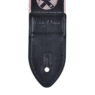 KingPoint sangle de guitare polyester impression couleur, 2 mm d’épaisseur avec extrémités cuir PU, plusieurs motifs Punk - Les Beatles, Paul McCartney, John Lennon, RIngo Starr, George Harrison KingPoint sangle de guitare polyester impression couleur, 2 mm d'épaisseur avec extrémités cuir PU, plusieurs motifs Punk – Image 3