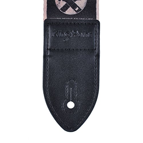 Kingpoint sangle de guitare pour guitares acoustiques et électriques, effet peint coloré, modèles uniques. Rock n Roll - Les Beatles, Paul McCartney, John Lennon, RIngo Starr, George Harrison Kingpoint sangle de guitare pour guitares acoustiques et électriques, effet peint coloré, modèles uniques. Rock n Roll – Image 5