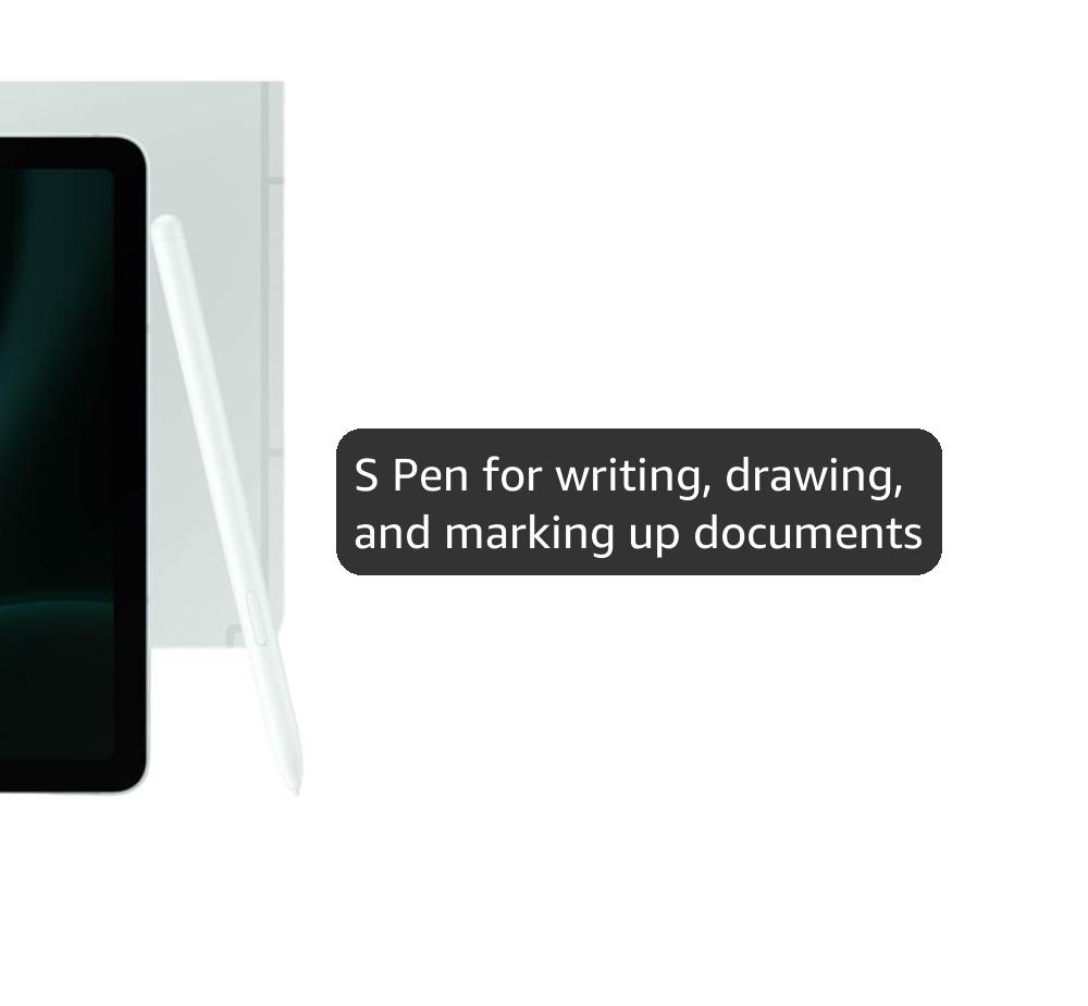 Samsung Galaxy Tab S9 FE 10.9” 256GB WiFi Android Tablet, Large Display, Long Battery Life, Powerful Processor, S Pen, 8MP Camera, Lightweight Durable Design, Expandable Storage, US Version,2023,Mint