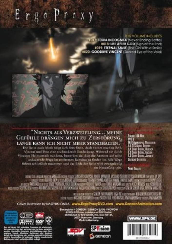 Amazon.co.jp: Ergo Proxy Vol.6 [Import allemand] : DVD