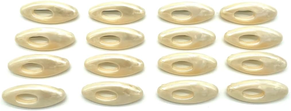 Made in Japan Japanese Jewel Lock Hijab Safety Pins, Plastic Cover Stainless Steel Pins Oval Safety Pin for Safely Locking Clothes Brooch Pins Scarf Clips Set of 16 (Neutral)