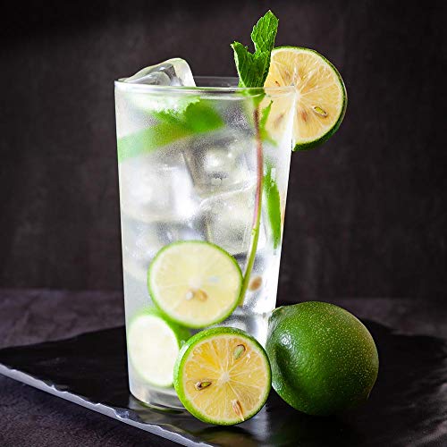 Restaurantware Sumi 19 Ounce Beverage Glasses, Set Of 6 Fine-Blown Large Drinking Glasses - Tempered Glass Water Glasses, Water, Juices, Or Sodas, For Restaurants Or Homes #TOP2