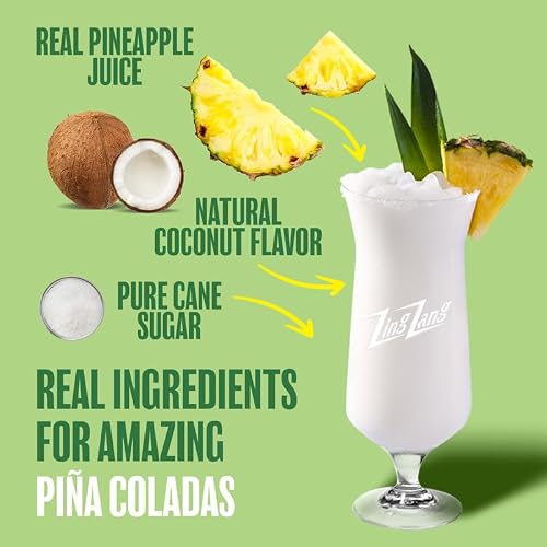 Zing Zang Pina Colada Mix, Amazing Non-Alcoholic Cocktail Mixer, 32 Fl Oz Bottle (Pack of 1) - Thumbnail 3