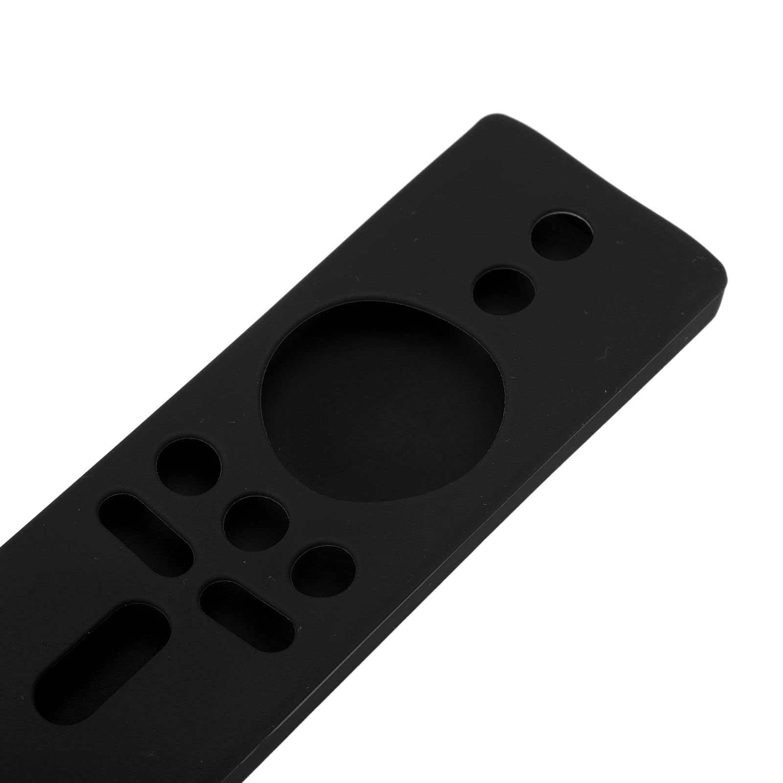 SIXRUN Funda de Silicona para Mi Box S Funda de Control Remoto de Silicona Suave con Agarre Antideslizante Recortes Precisos Cordón Lavable Ajuste para Usuarios de Mi Box S 4K TV Stick (Black)