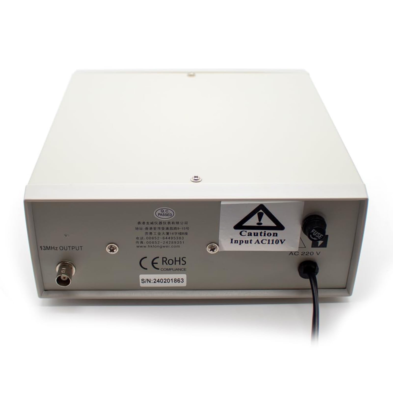 Medidor de frecuencia de Alta precisión y Multifuncional TFC-2700L Instrumento con Pantalla de 8 LED Contador de frecuencia de Alta resolución de 10 Hz a 2,7 GHz