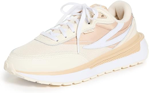 Fila Women's Renno Sneakers, Gardenia/Semolina/White, 6 Medium US
