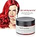 Unisex Hair Wax Color Dye Styling Cream Mud, Natural Hairstyle Pomade, Washable Temporary,Party Cosplay (Red)