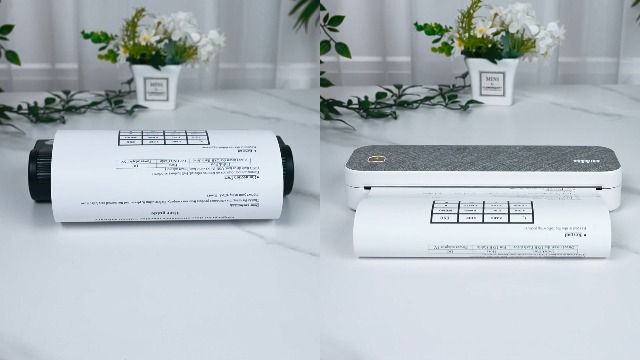 Imprimante Photo Portable Bisofice – Thermique Sans Encre, Connexion Bluetooth, Résolution 203 DPI, Compatible IOS/Android