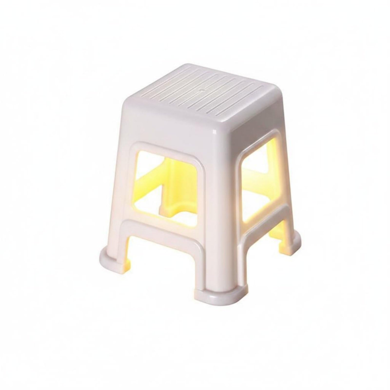 Vintage Charm Stool-Shaped Light Gift Idea Retro Phone Stand Lamp Warm Ambient Lighting Mini Stool Night Light Cozy Atmosphere for Office, Shop, White|Collectibles | Lamps Lighting-picture-12