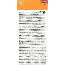 Number and Letter Transfers Black 3mm 1F