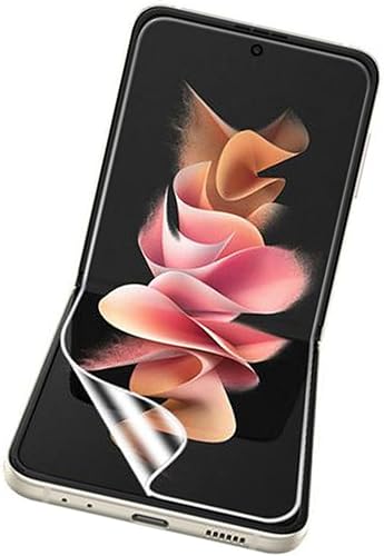Protector de pantalla de hidrogel compatible con Samsung Galaxy Z Flip 3  Flip3 (5G), película protectora de TPU flexible transparente HD no de