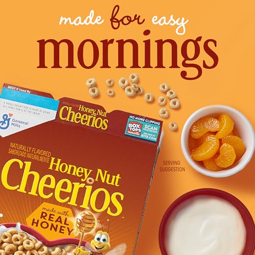image for Honey Nut Cheerios, Heart Healthy Gluten Free Breakfast Cereal with Wh