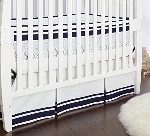 Just Born Fresh Air Crib Liner, Navy/Blue/White