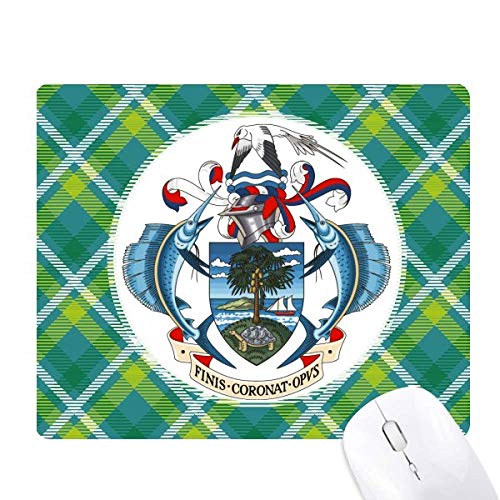 Tapis de souris Seychelles logo Afrique vert tapis de bureau antidérapant
