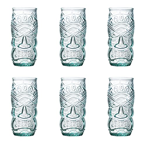 Happy Deko 6x Cocktail Glas TIKI 550 ml Longdrink Gläser (2361)