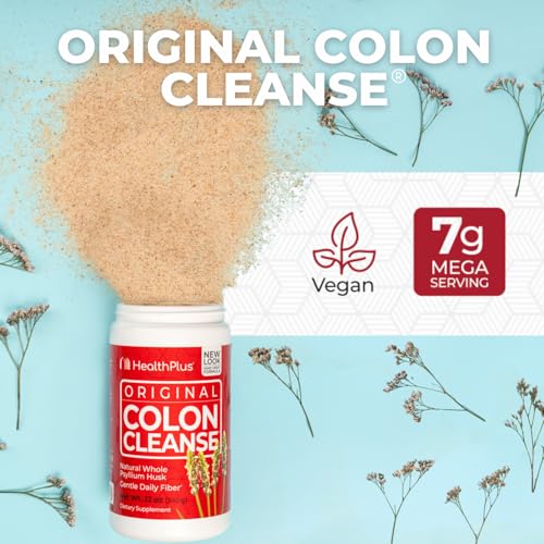 Health Plus Original Colon Cleanse, 12 oz powder, 48 Servings - Natural Detox, Digestive Constipation Relief, Daily Fiber, contains Psyllium Husk - Image 4