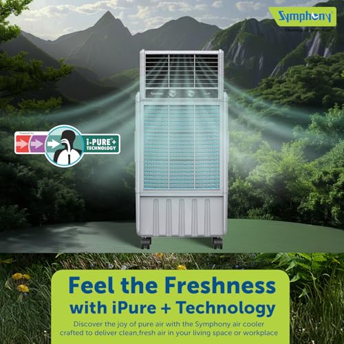 Image of Symphony More 4D 125 Desert Air Cooler | 4-Side Honeycomb Cooling Pads | 5 Star Rated | Silent Operation | Rapid Chill Technology | Easy-Fill Technology | i-Pure+ Technology | 3-Year Warranty