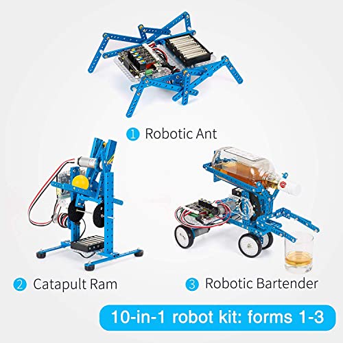 Makeblock Mbot Ultimate 10 In 1 Robotics Kit, Robot Building Kit App Remote Control Robot Toys Compatible With Arduino C & Raspberry Pi, Stem Educational Diy Robot Kit Gift For Teenagers & Adults #TOP3