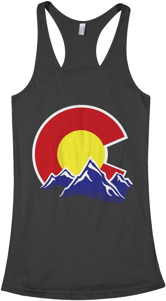 Threadrock Women's Colorado Mountain Racerback Tank Top