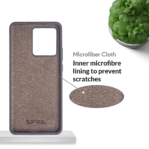 Image of SPRIG Compatible with Moto Edge 40 Premium SilkTone (Liquid Silicone) Back Cover Drop Tested Shock Proof Mobile Case for Men, Women, Boys and Girls with Camera Protection (Dark Grey)