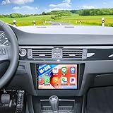 Camecho Android 13 Car Stereo for BMW 3 Series 2005-2011 (E90/E91/E92/E93), Wireless Carplay Android Auto, 9' Touchscreen Car Radio with Bluetooth, GPS, Hi-Fi, EQ, WiFi, FM/RDS, Backup Camera + MIC