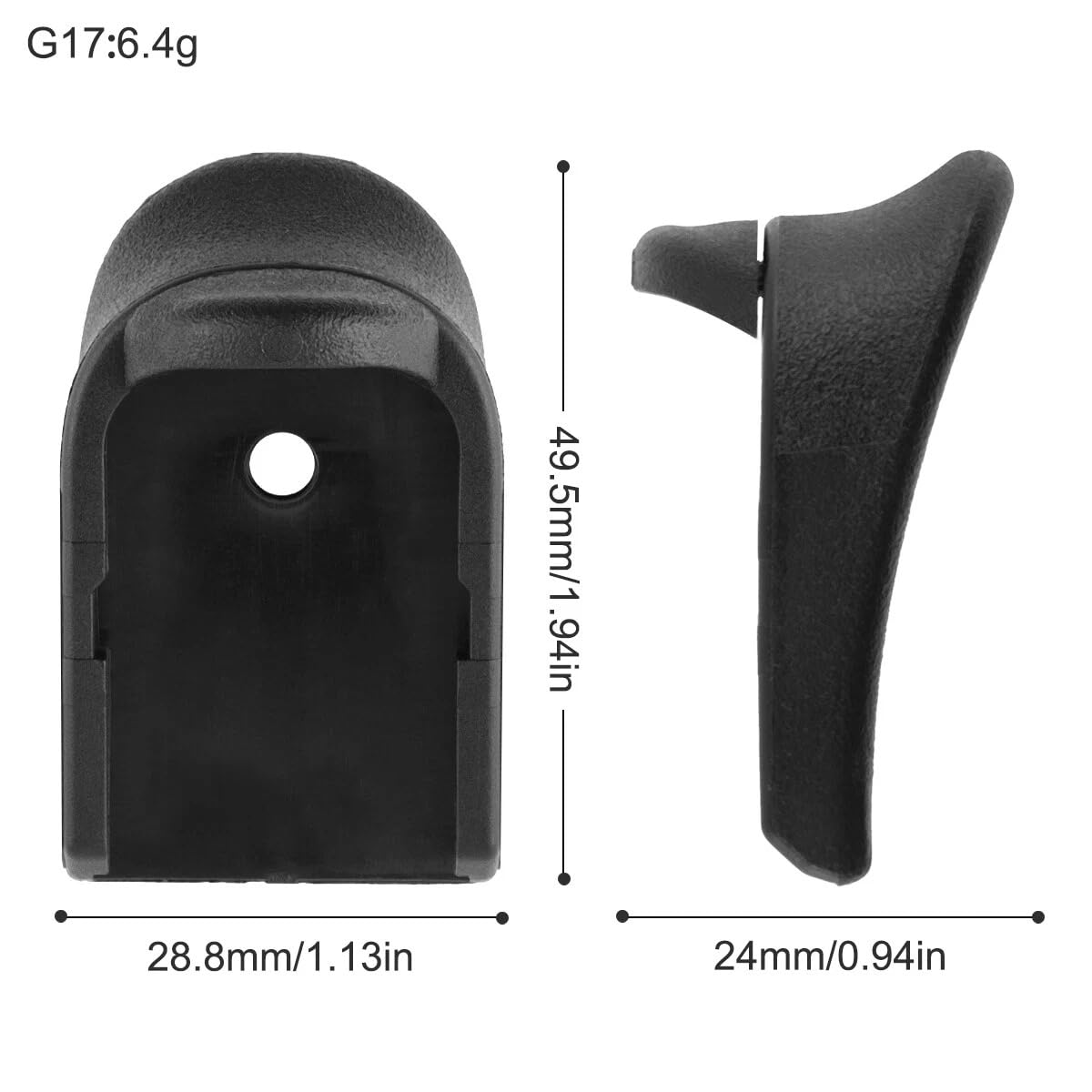 Amazon.com: Pack of 4 Grip Fits Glock Models 17,18,19,22,23,24,25