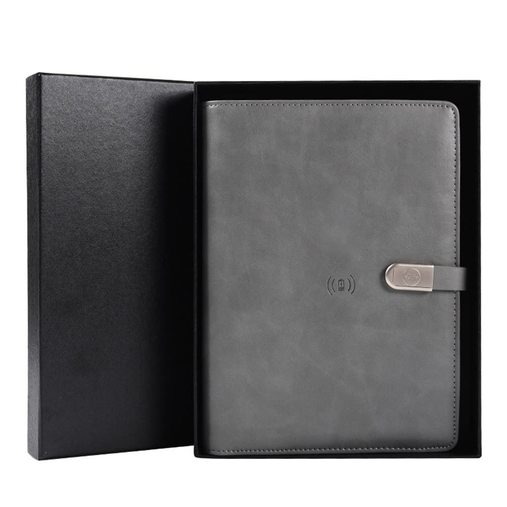 Bloc de Notas de Carga inalámbrica multifunción USB Set de Regalos de Negocios de Carga de Cuaderno de Carga (Color : B, Size : 23.3x17cm)