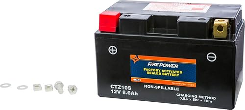 Fire Power Batería activada de fábrica sellada CTZ10S compatible con Kawasaki Z650 2017-2019