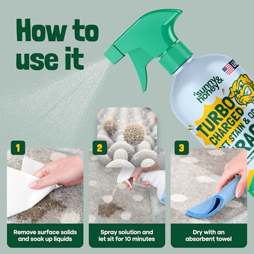 image for Sunny & Honey Pet Stain & Odor Miracle - Turbo Charged, 32 Fl Oz, Spri