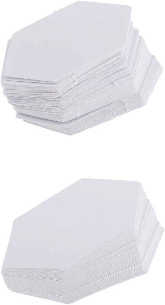 Jili Online 200pcs Hexagon Shape Blank Paper Quilting Templates For Patchwork 4.2/7.9cm