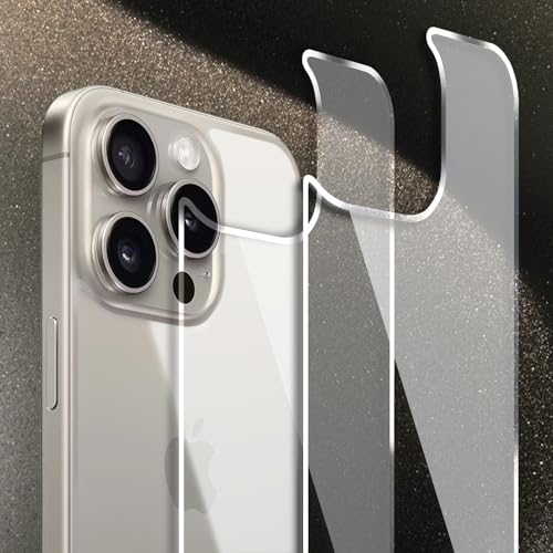 Shacoryze for iPhone 15 Pro Max Back Glass Protector (3-Pack), iPhone 15 Pro Max Back Screen Protector Rear Tempered Glass HD Clarity (6.7 inch)