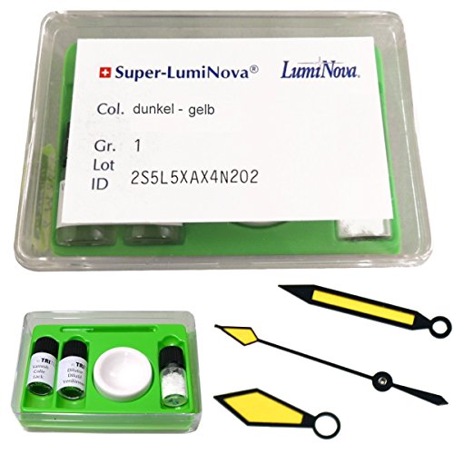 Tritec Leuchtfarben-Set Super-Luminova dunkel-gelb