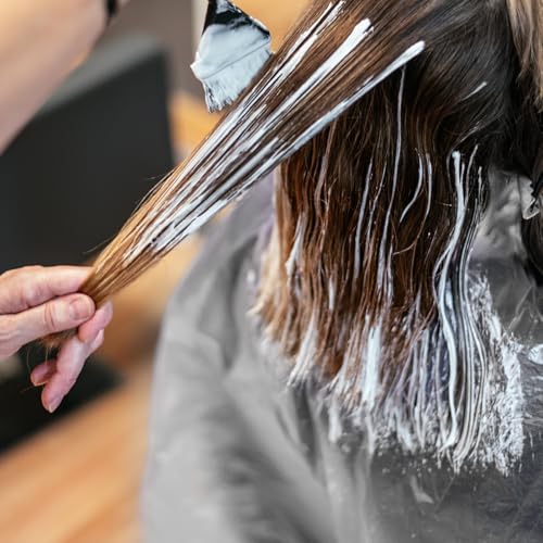 HJZHII 20 Stück Einweg-Haarfärbeumhänge, Wasserdicht 99,9 x 99,9 cm Friseurumhang Erwachsene Umhang Friseur Haarfärbe Lätzchen Dauerwellen Styling Lätzchen für den Heim Salongebrauch