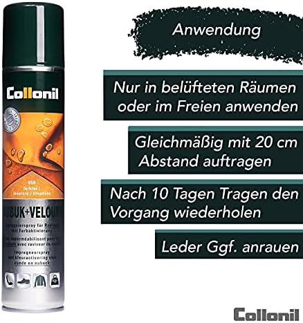 Collonil impregnacja butów, nubuk, welur, spray 200 ml, przezroczysty.