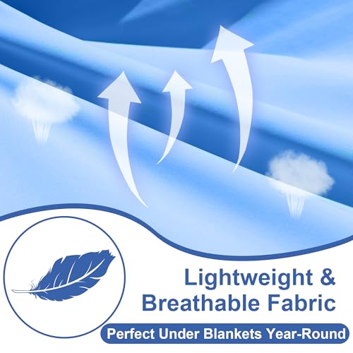 Image of Horse Slinky Hood with Zipper, Stretch Spandex Sleazy Hood for Mane Protection, Breathable Horse Neck Cover for Show Prep, Braids Saver, Sleek Grooming Under Blanket Use Blue Large