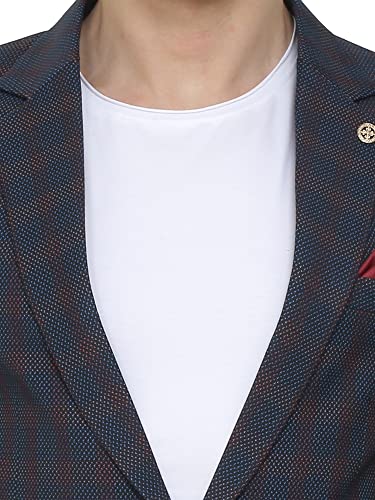 Image of Checkered Single Breasted Casual Men Blazer