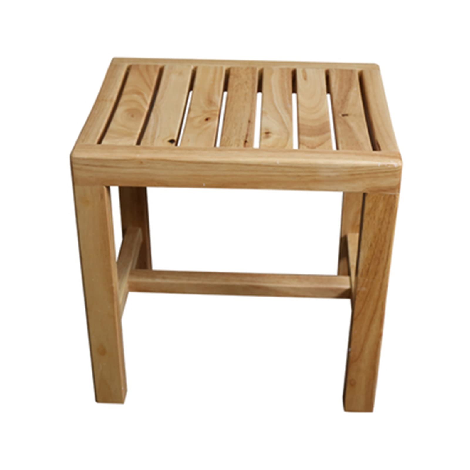 DENGJU Bathroom Stool, Non-Slip Bath Bench Stool Shower Bench Seat, Water Proof Step Stool For Home, Bedroom, Bathroom Foot Rest Shaving Stool, Wooden Stools to sit on ( Size : 42x28x33cm )