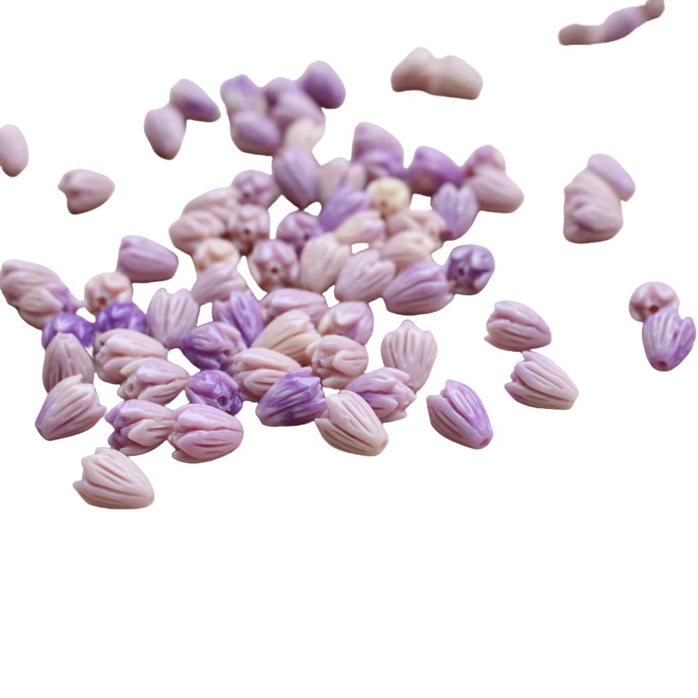 Perles de corail en fleur de jasmin violet pour créer vos bijoux d'été
