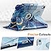 Fintie Rotating Case for iPad Air 11-inch M3 (2025) / M2 (2024), iPad Air 5th (2022) / 4th Generation (2020) 10.9 Inch - 360 Degree Rotating Protective Stand Cover w/Pencil Holder, Ocean Marble