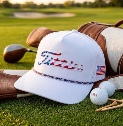 Image of Funny Golf Hat Gifts for Men, USA Funny Golf Cap with USA Flag, Gift Party, Birthdays, Wedding Gifts One-Size Fits All
