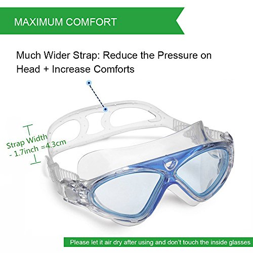 Foto von Winline Schwimmbrille Erwachsene Kinder Anti Fog Ohne Leakage deutlich Anblick UV Schutz, Professional Schwimmbrille für Herren Damen Jungen Mädchen