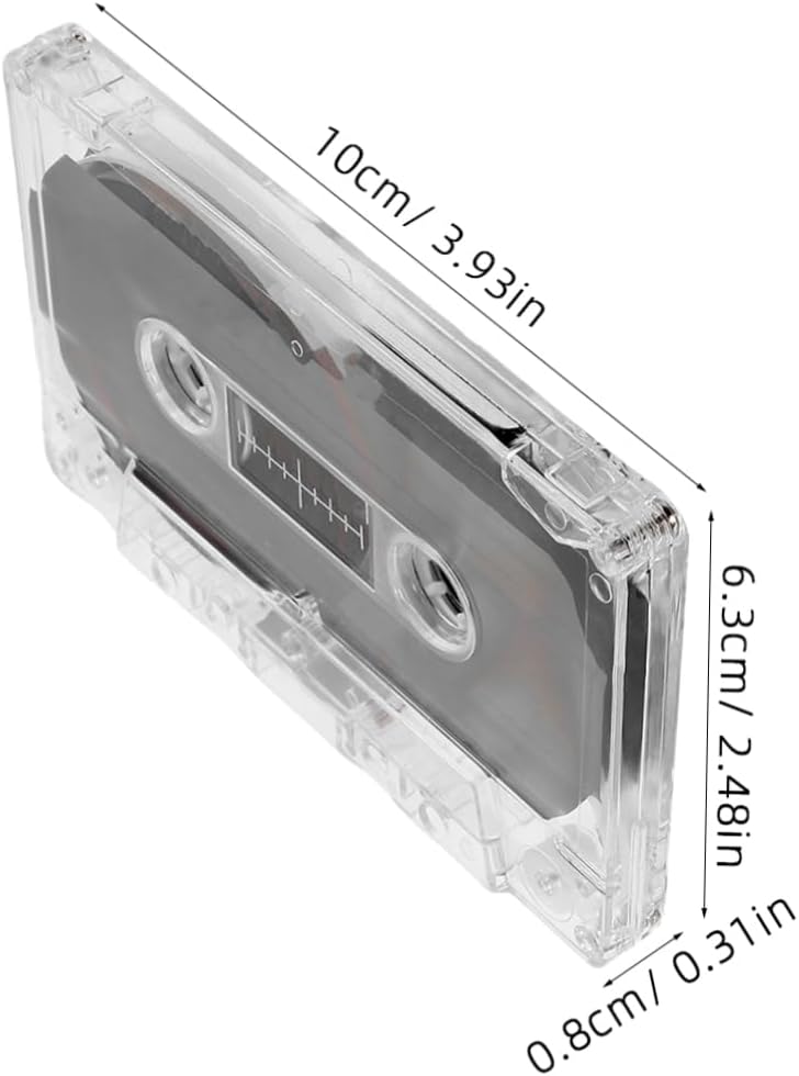 Blank Audio Cassette Tapes 60 Minute 4 Pack Plastic Retro