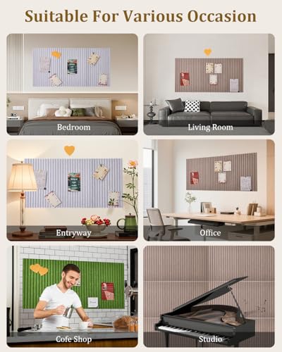 Tableau d'affichage en feutre pliable pour ranger vos notes de bureau - 7