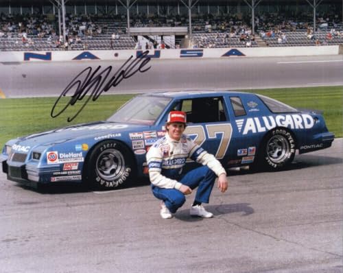 Autographed Rusty Wallace #27 Alugard Racing - Daytona 500 Car (Pit Road Pose) Vintage Signed 8X10 Inch Picture NASCAR Glossy Photo with COA